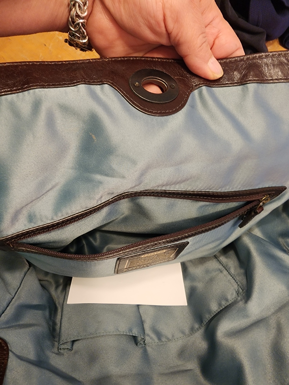 2007 limited edition Coach Chelsea Satchel featuring dark brown python-embossed - Picture 15 of 16